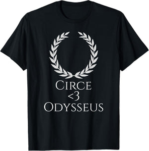 Ancient Greek Mythology - Circe <3 Odysseus - Homeric Epic T-Shirt - T-Shirt | Black