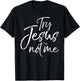 Try Jesus not Me Shirt Sarcastic Funny Christian Evangelism T-Shirt - T-Shirt | Black