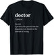 Funny Cool Doctor Definition T-Shirt - T-Shirt | Black
