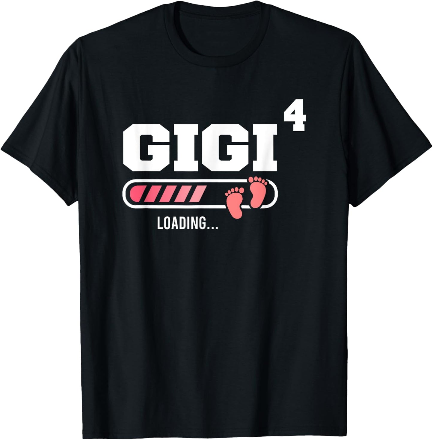 Gigi 4 Fourth Time Gigi Funny Gigi Of Four Mother's Day T-Shirt - T-Shirt | Black