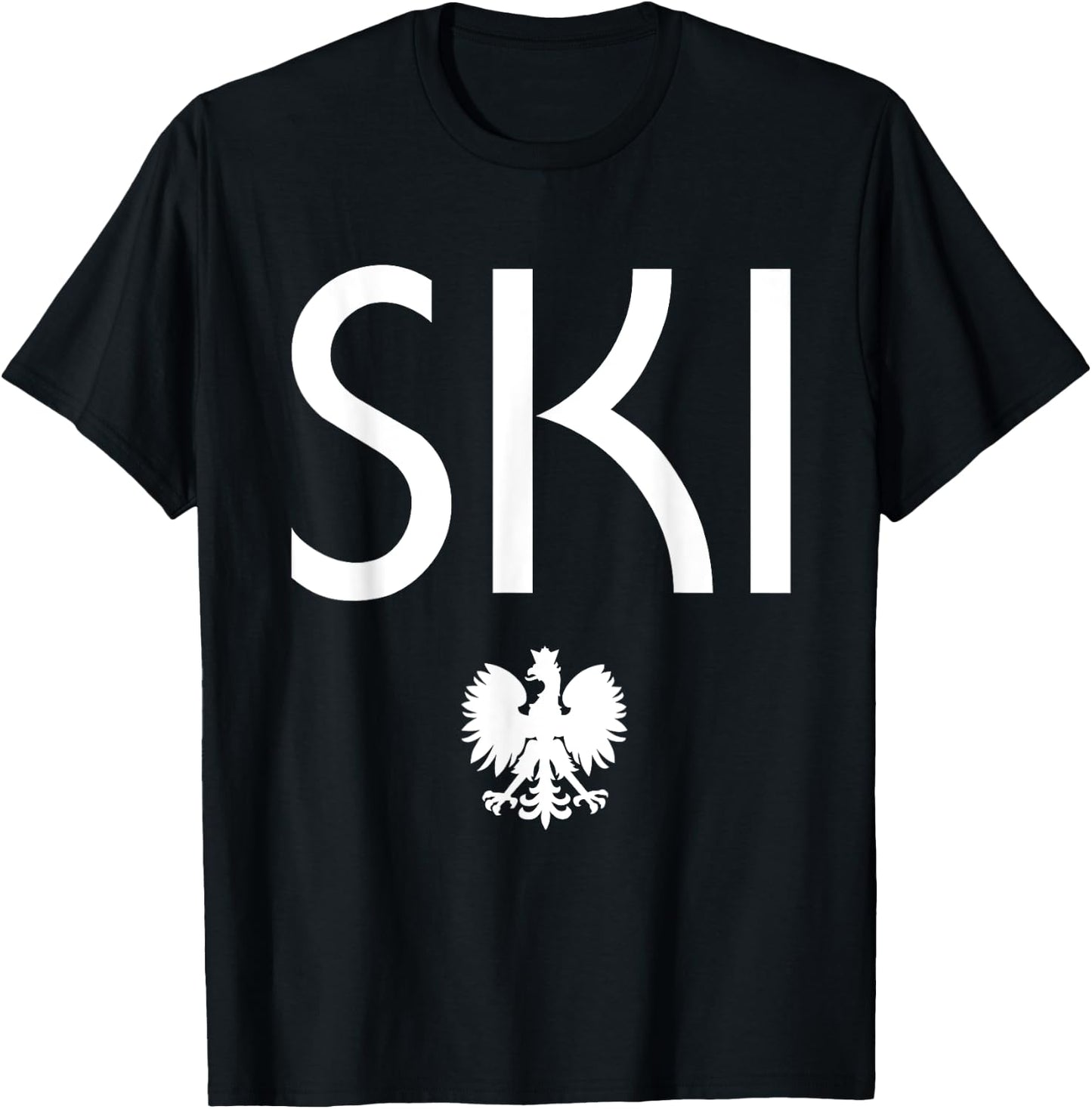 SKI Polish Eagle Dyngus Day T-Shirt - T-Shirt | Black