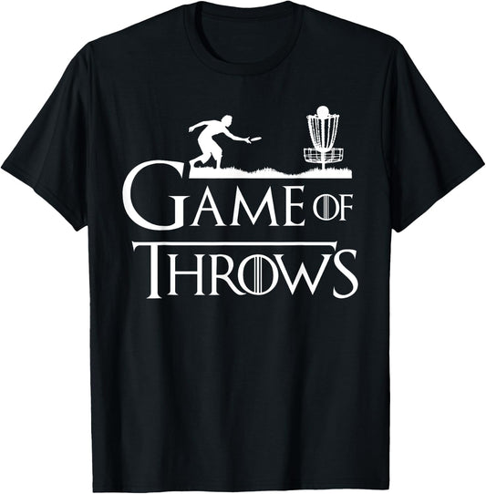 Frisbee Golf Shirt Game of Throws Disc Golf Shirts Men Women T-Shirt - T-Shirt | Black
