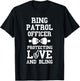 Ring Patrol Officer Wedding Party Ring Bearer Ring T-Shirt - T-Shirt | Black