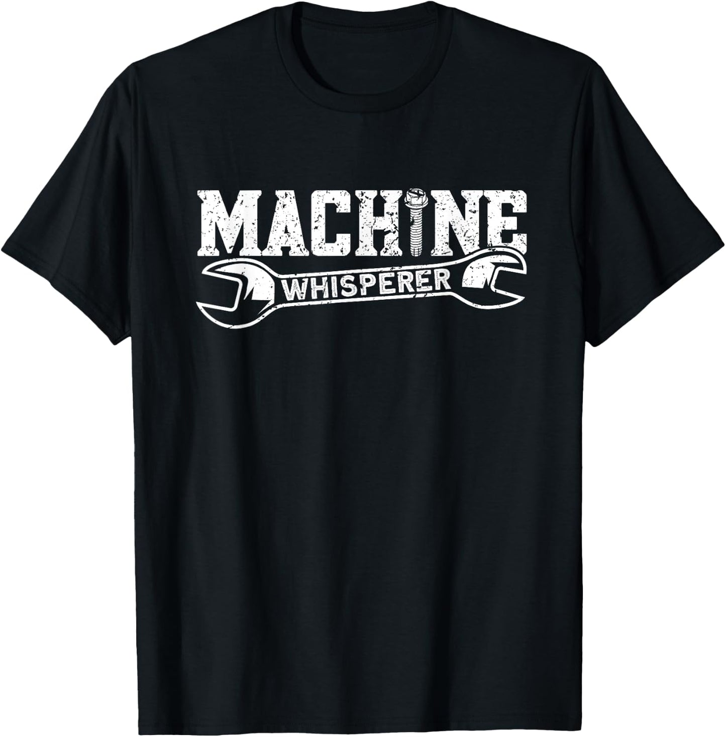 Machine Whisperer - Machine Operator Machinist T-Shirt - T-Shirt | Black
