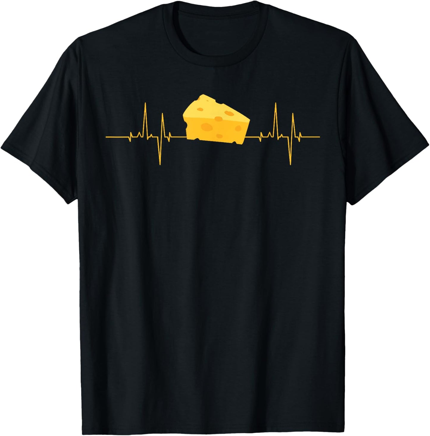 Funny Cheese Art Women Kids Cheese Dairy Lovers T-Shirt - T-Shirt | Black