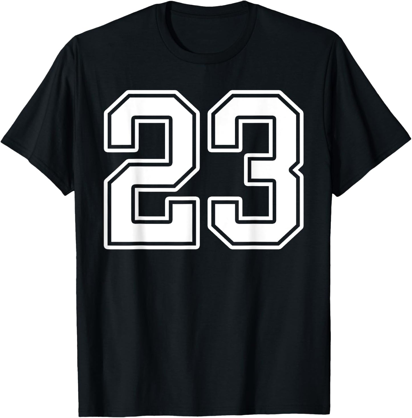 Number 23 Fan Player Jersey Style #23 Men Women Kids T-Shirt - T-Shirt | Black