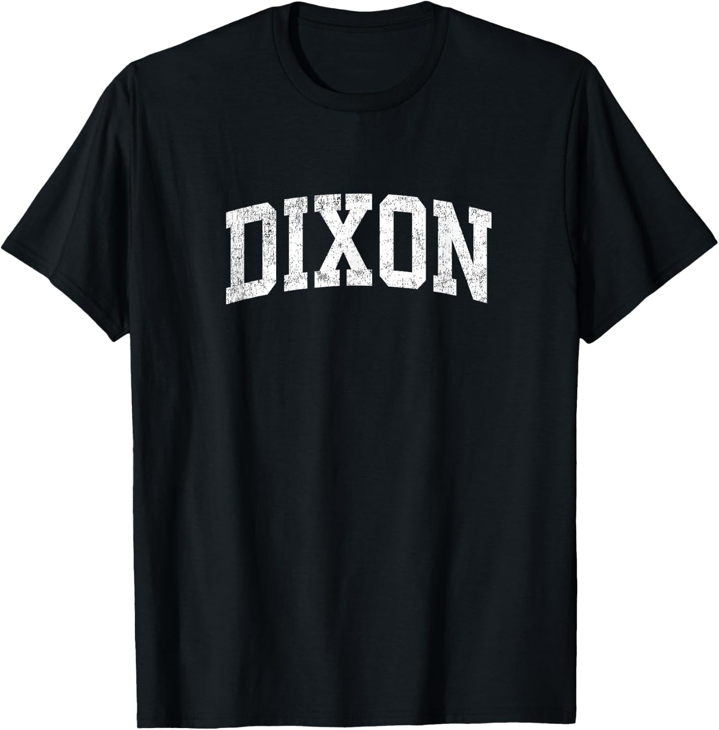 Dixon Illinois IL Vintage Athletic Sports Design T-Shirt - T-Shirt | Black