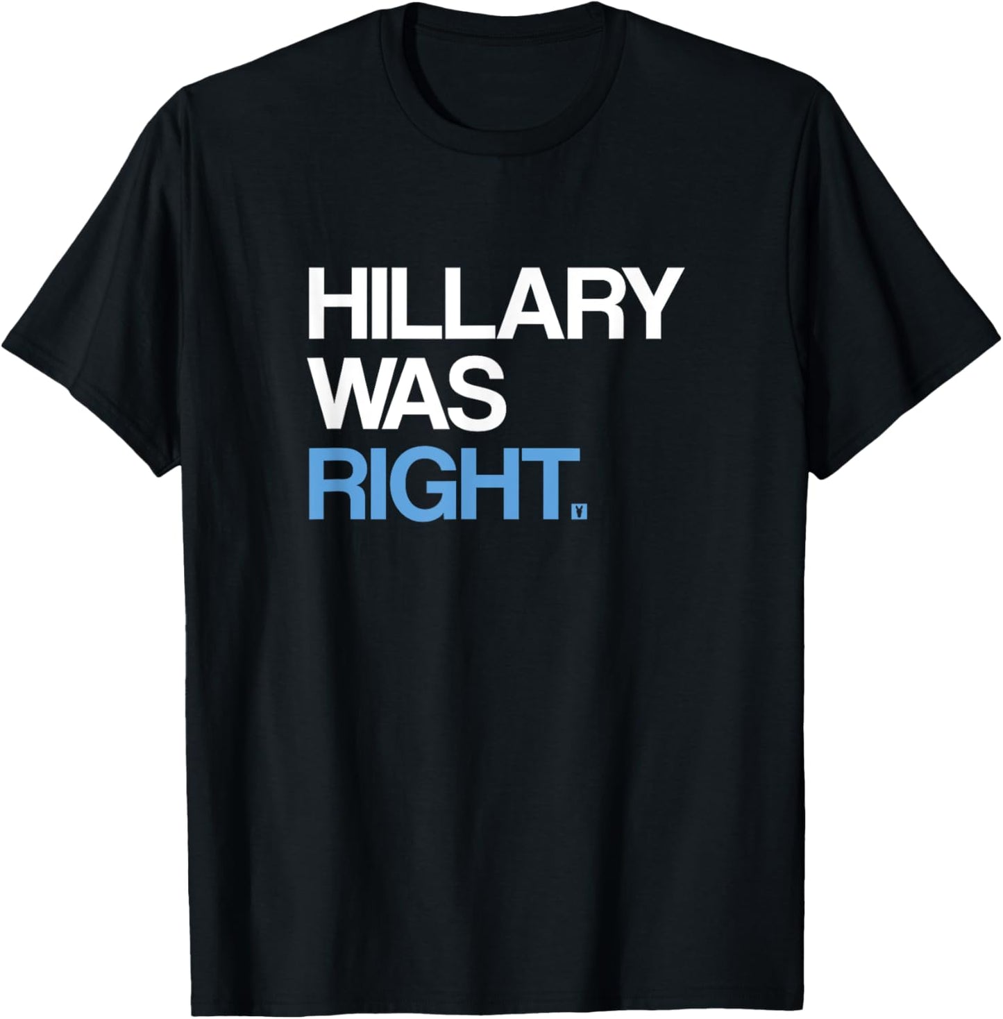 Hillary Was Right | Liberal Democrat T-Shirt - T-Shirt | Black
