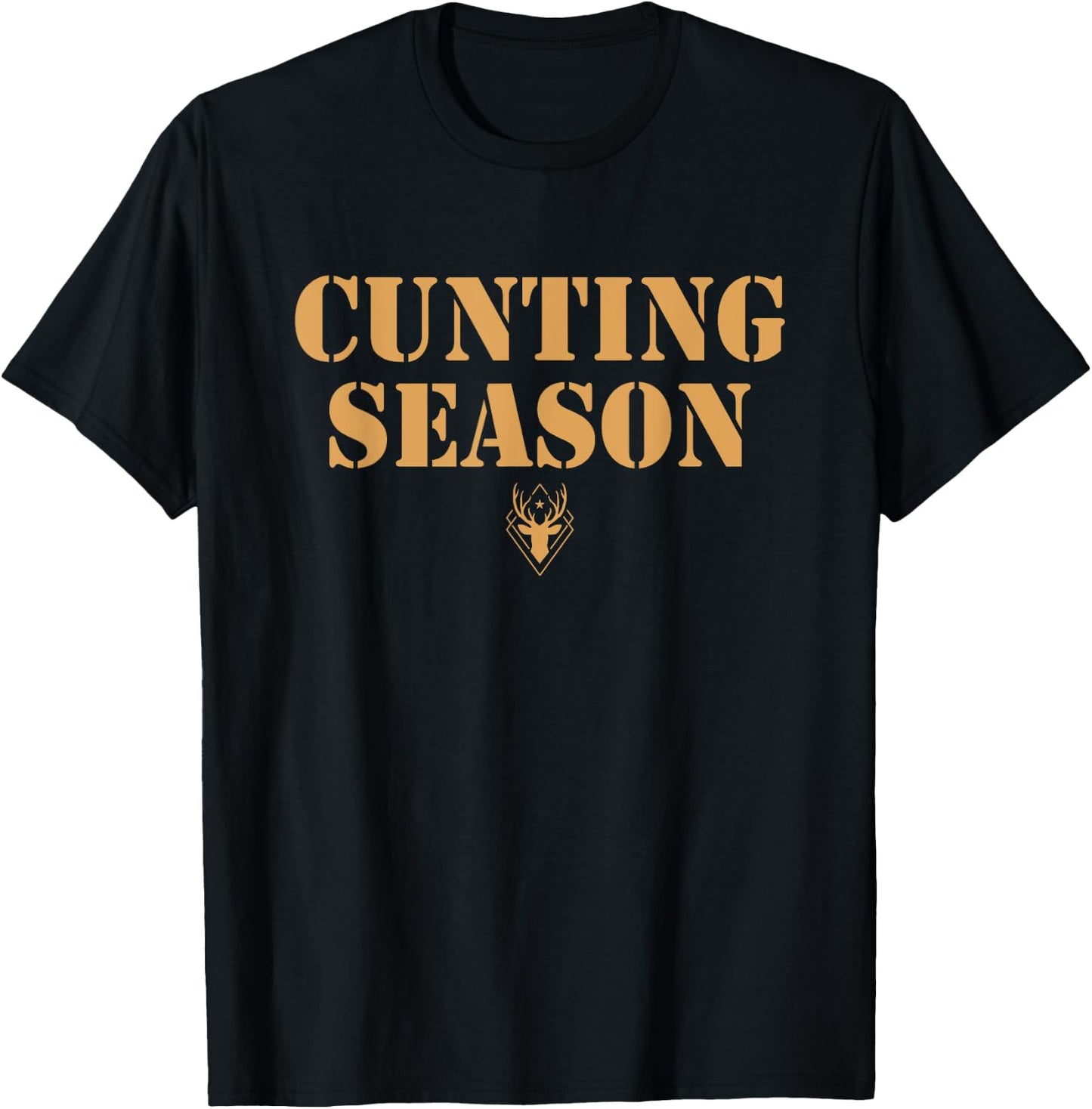 Cunting Season Shirt - Hunting Counting Season T-Shirt - T-Shirt | Black