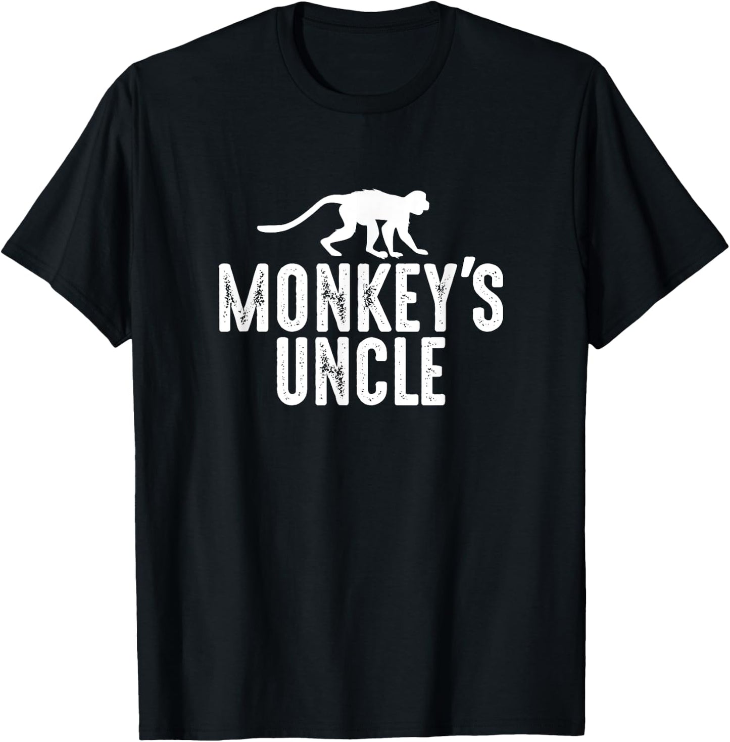 Monkey's Uncle - Funny Monkey Lover Gift Jungle Animal Lover T-Shirt - T-Shirt | Black