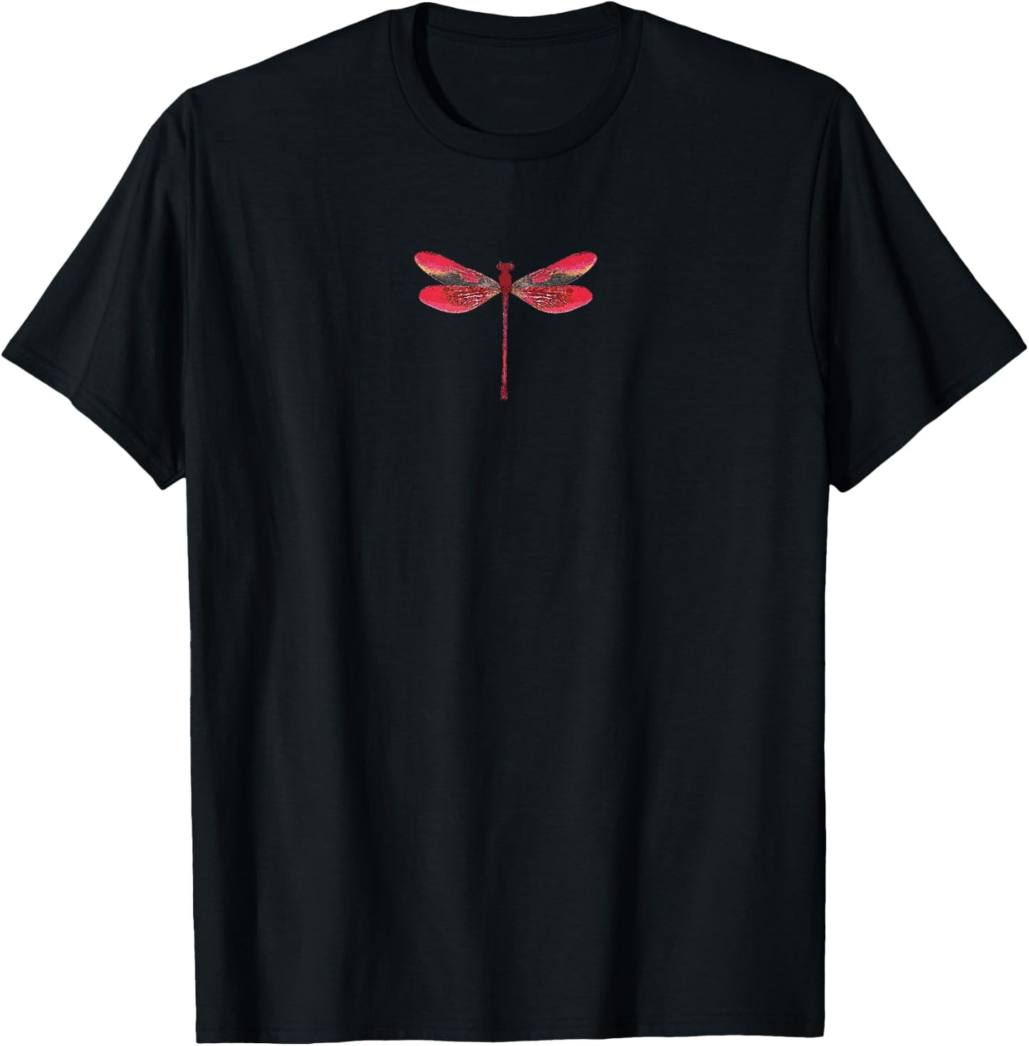 Red Dragonfly T-Shirt - T-Shirt | Black