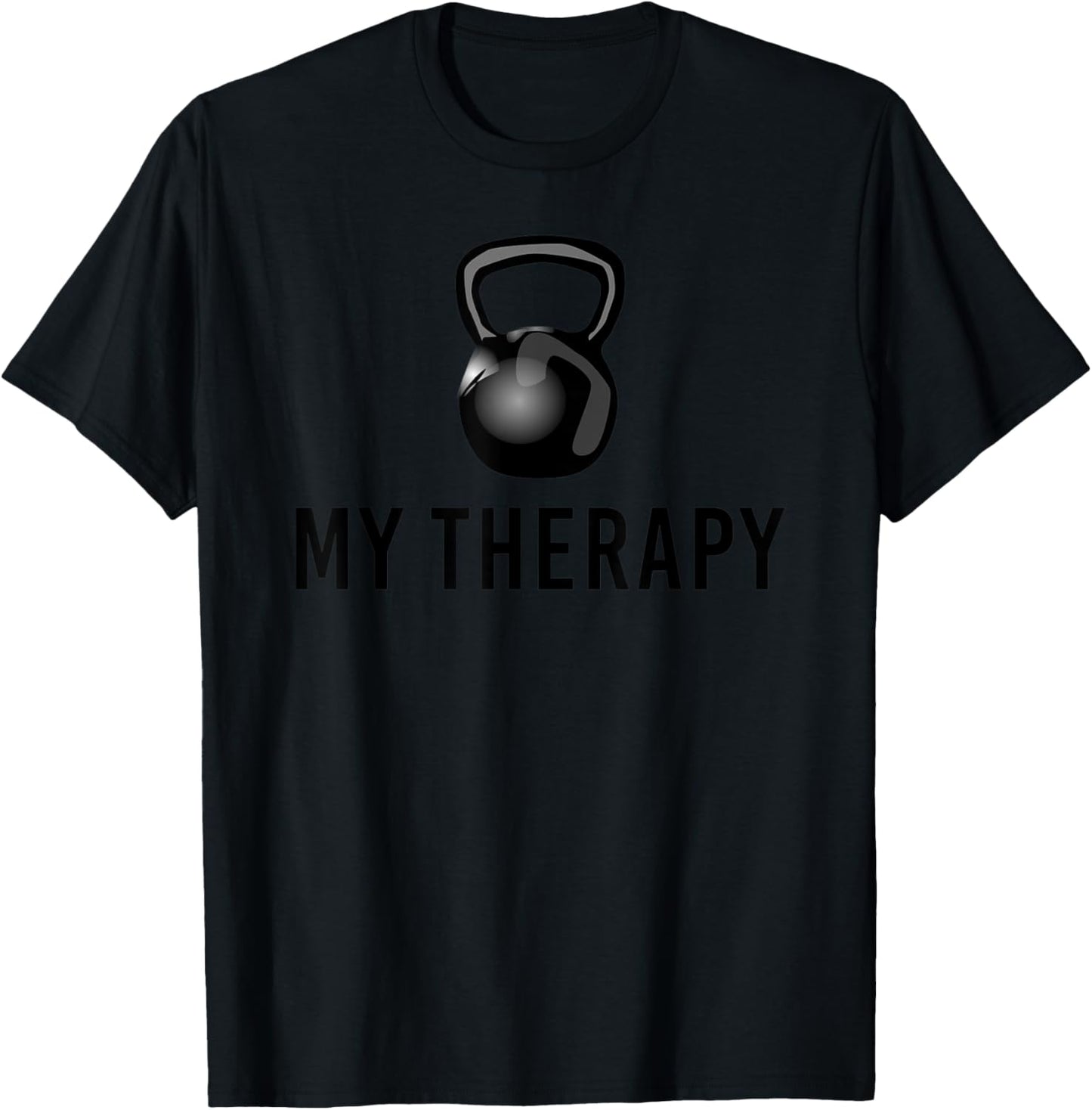 My Therapy Kettlebell Funny Gym Summer Workout Weightlifting Women T-Shirt - T-Shirt | Black