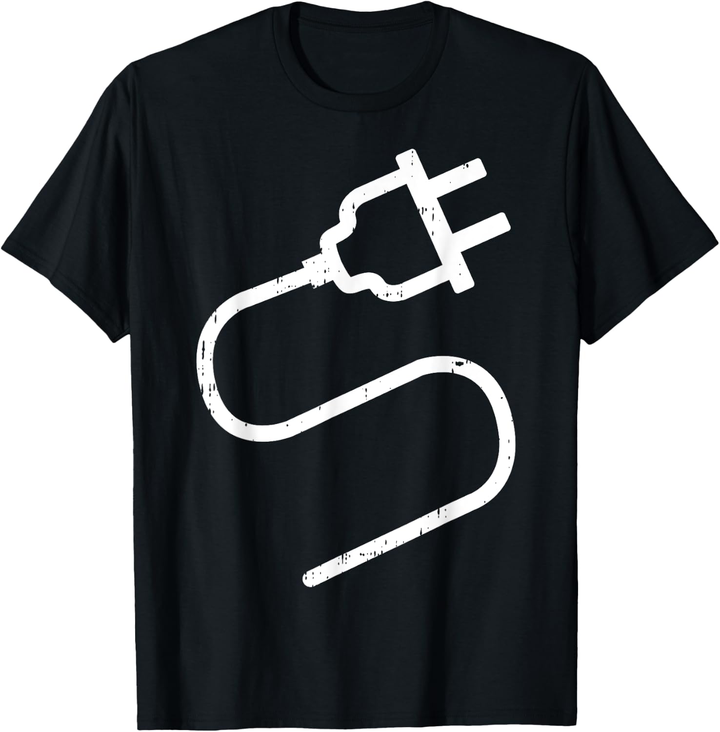 Couple Plug Socket Matching Costume Funny Halloween Gifts T-Shirt - T-Shirt | Black