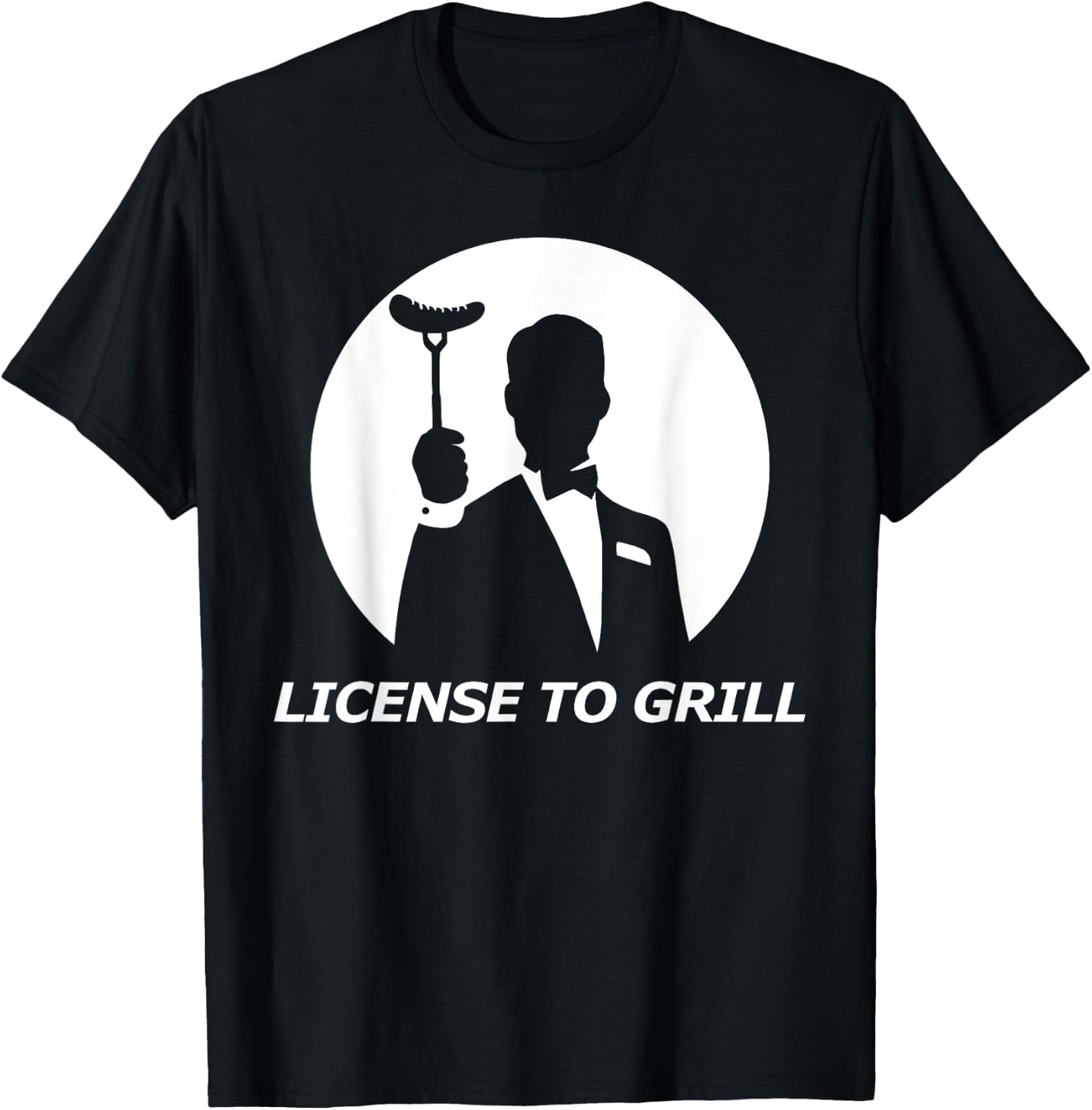License to Grill funny BBQ License to Grill T-Shirt - T-Shirt | Black