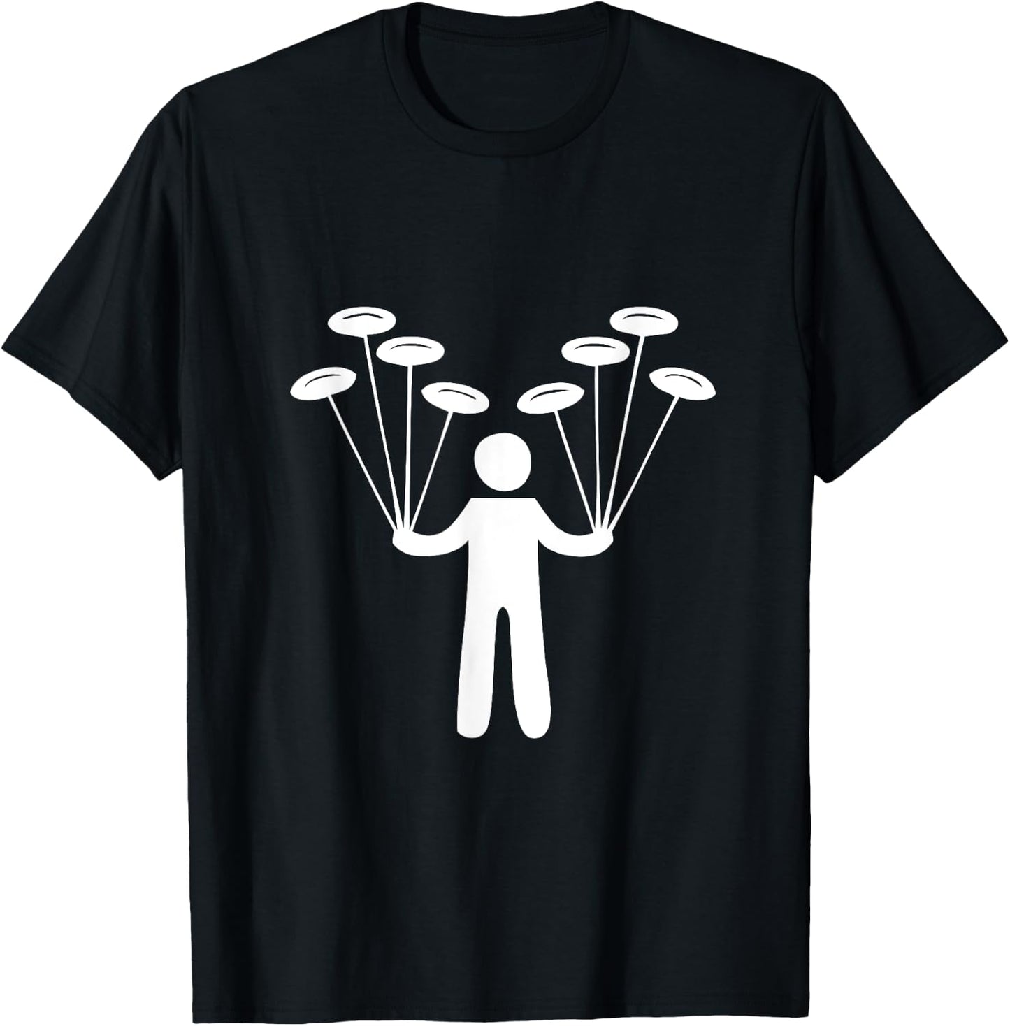 Spinning Plates Circus Performer T-Shirt - T-Shirt | Black