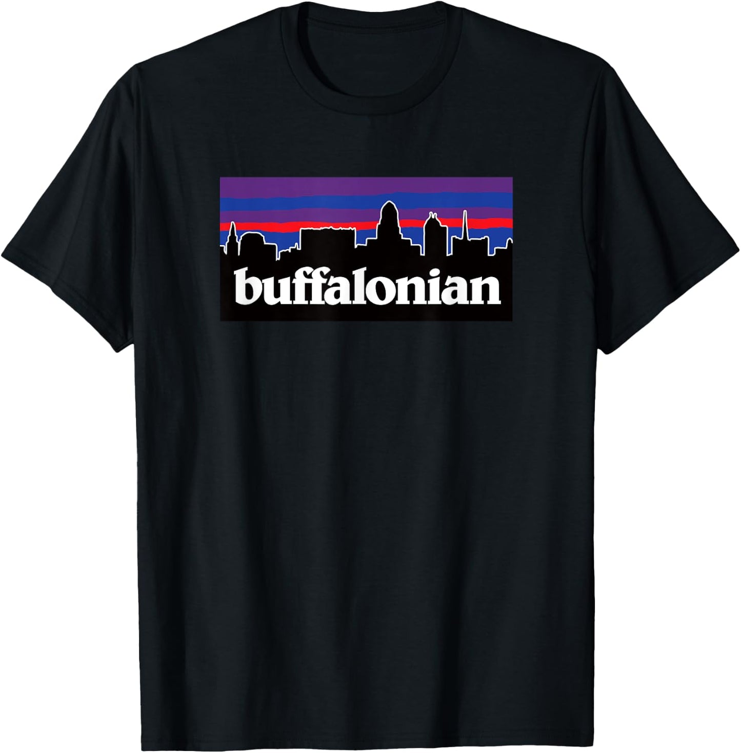 BUFFALONIAN - Buffalo NY skyline new york 716 bflo born home T-Shirt - T-Shirt | Black