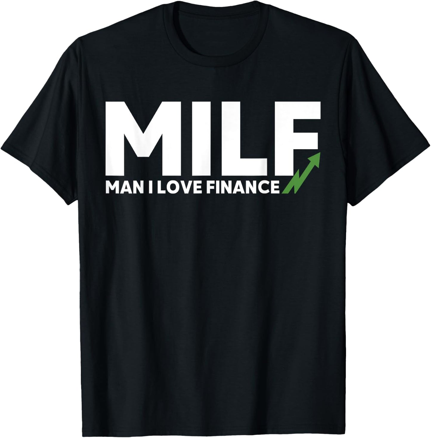 Funny Gift Cougar Man I Love Finance T-Shirt - T-Shirt | Black