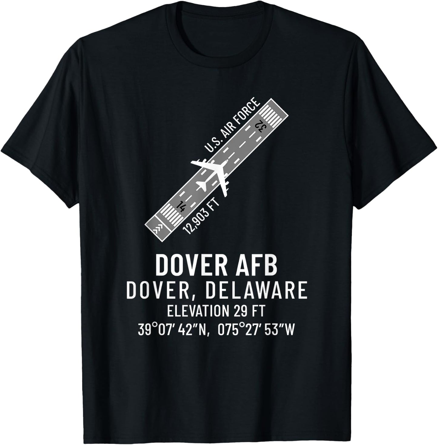 Dover AFB - Air Force Base T-Shirt - T-Shirt | Black