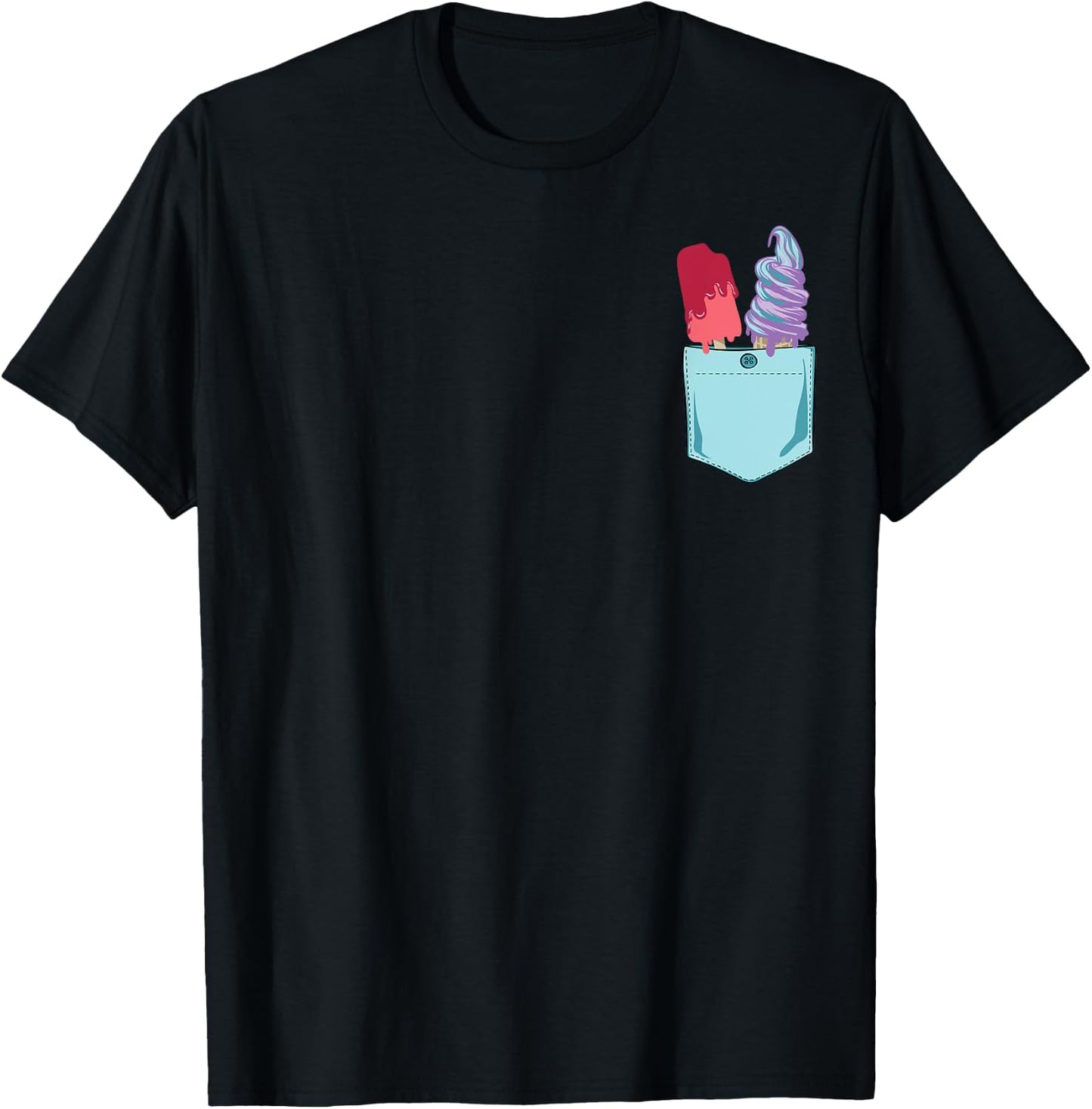 Vintage Ice Cream Summer T-Shirt - T-Shirt | Black