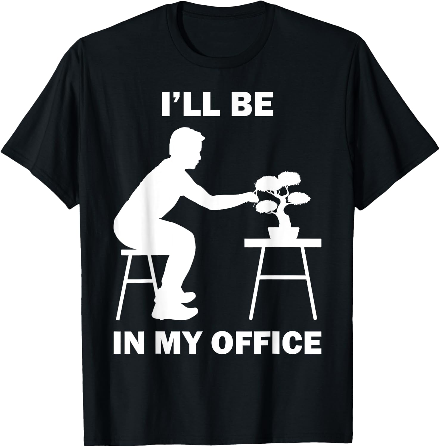Funny Bonsai Tree Design Women Japanese Gardening T-Shirt - T-Shirt | Black