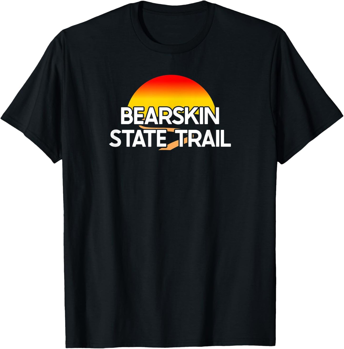 Bearskin State Trail USA Rail Trail Biking T-Shirt - T-Shirt | Black