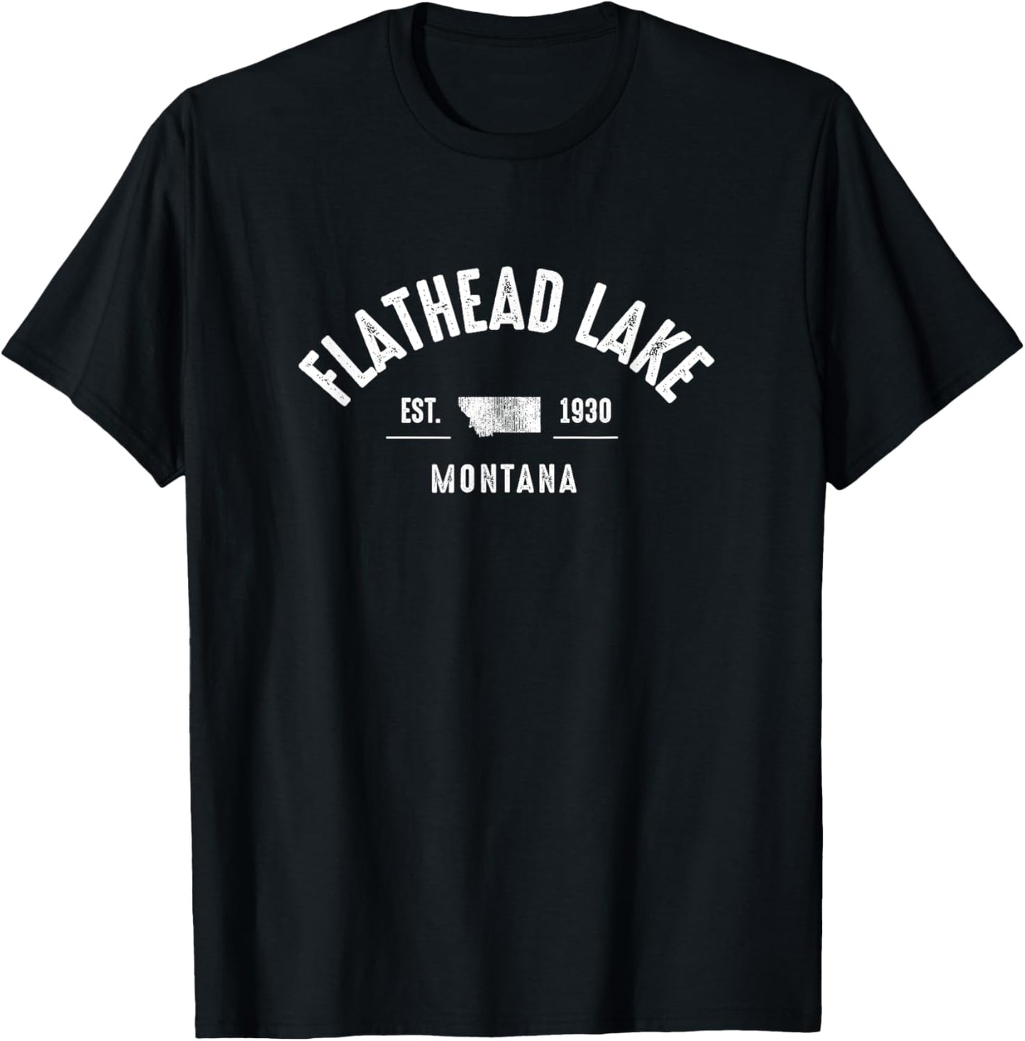 Flathead Lake Montana T-Shirt - T-Shirt | Black