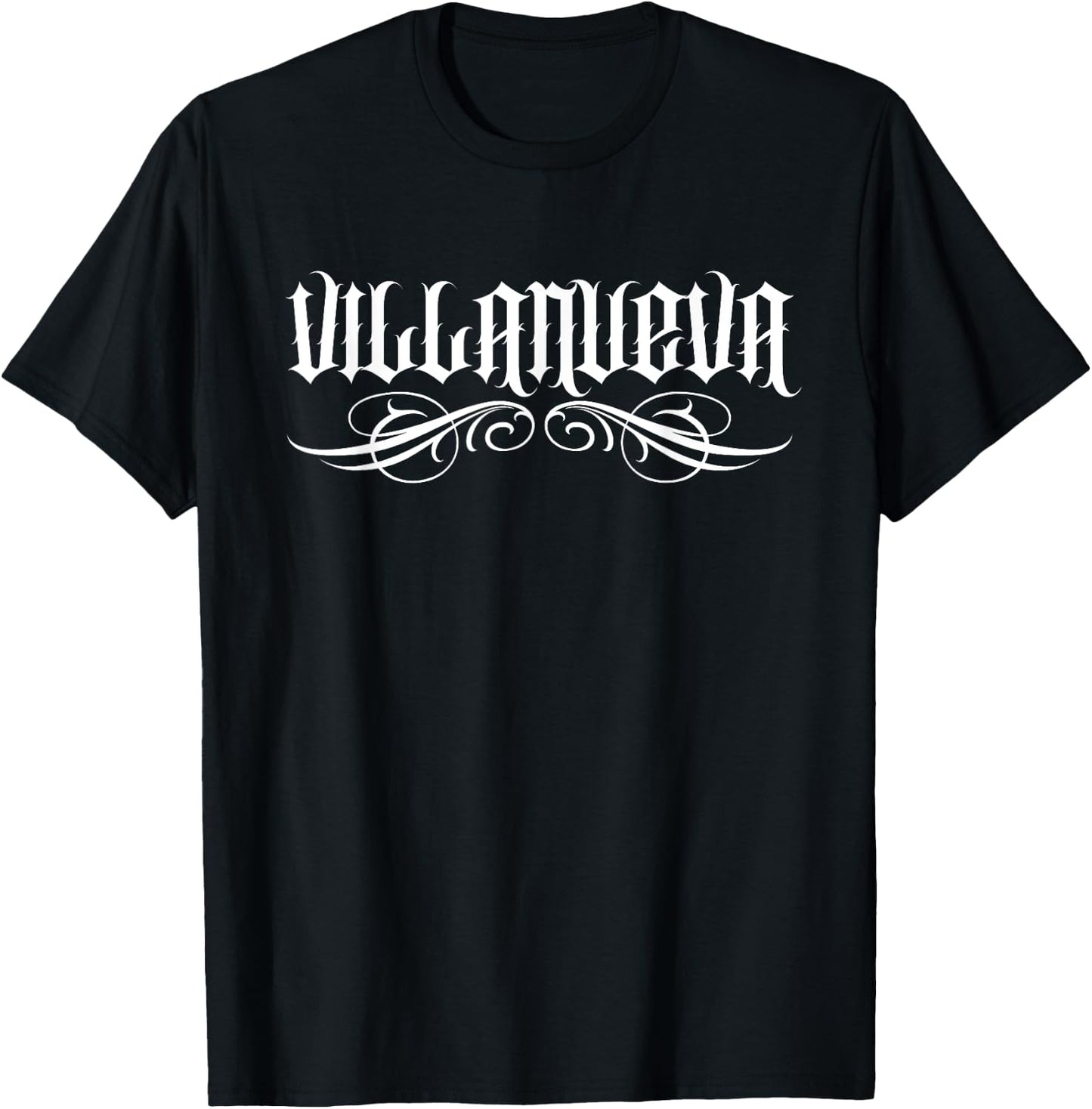 Villanueva Mexican Surname Hispanic Spanish Familia Family T-Shirt - T-Shirt | Black