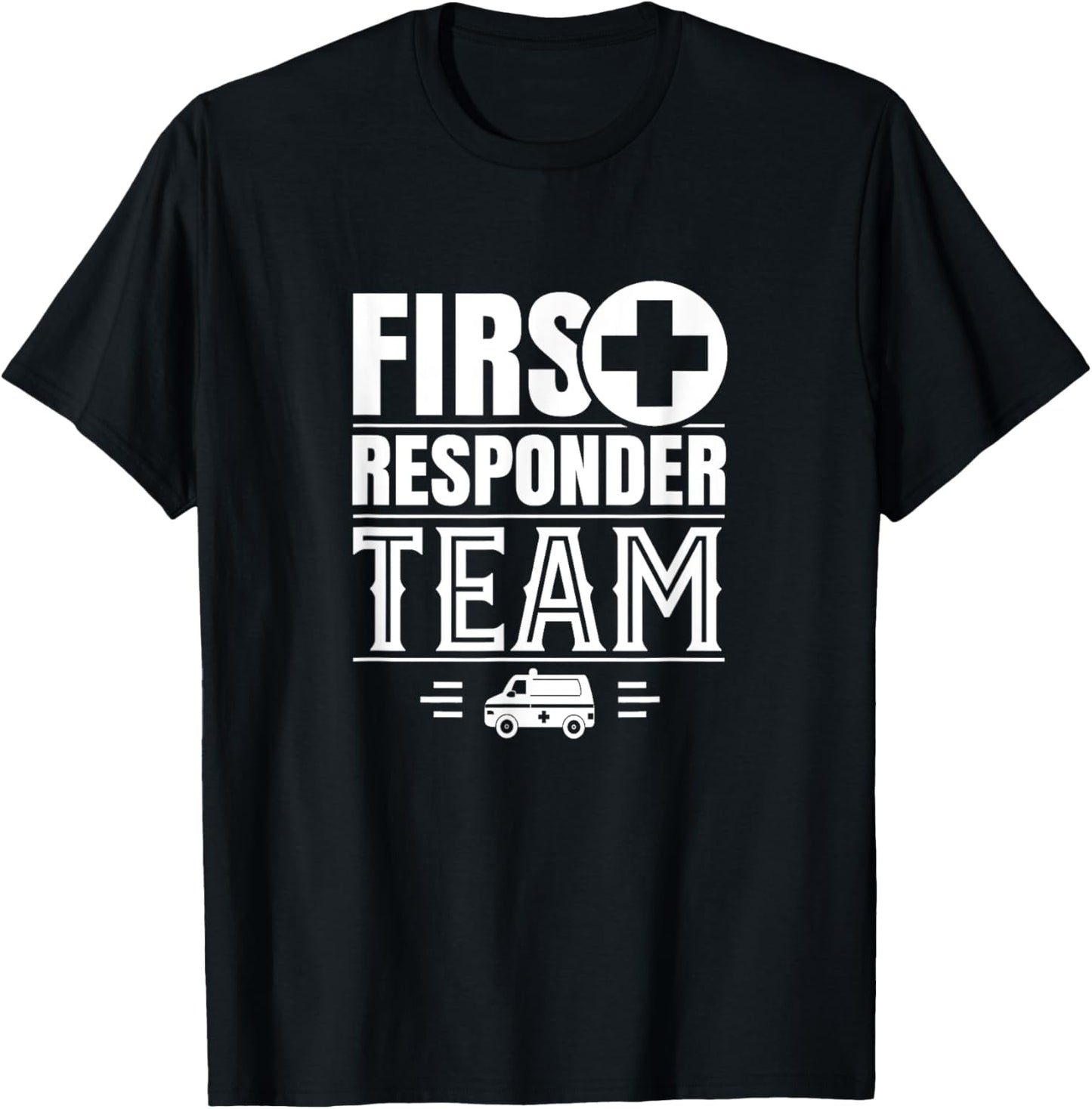 On Site Help First Responder Team Aid Helper Emergency Paramedic EMT - Black, -Adults, Short Sleeve, , Size Small T-Shirt - T-Shirt | Black