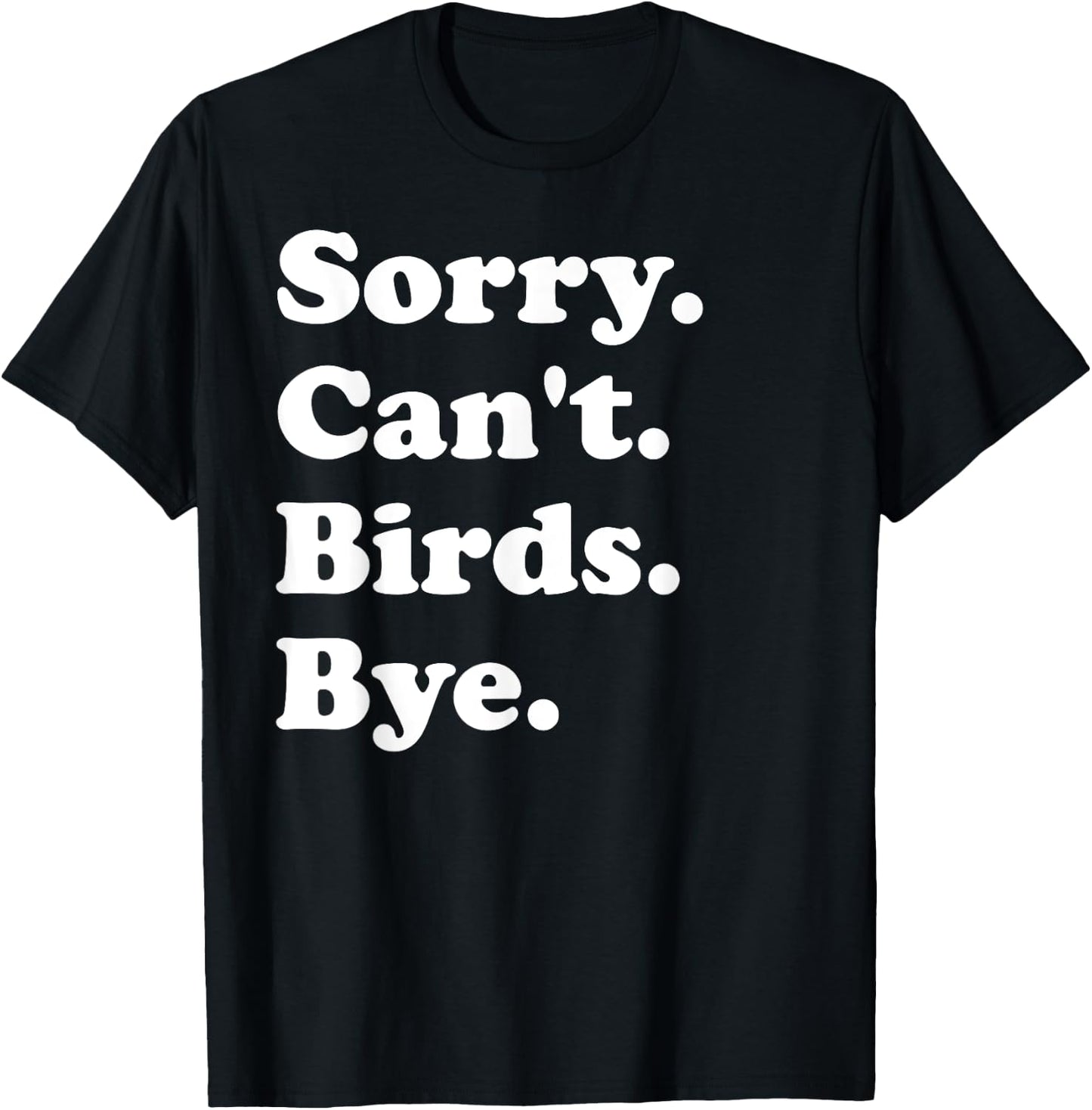 Funny Birds Design Women Boys or Girls T-Shirt - T-Shirt | Black