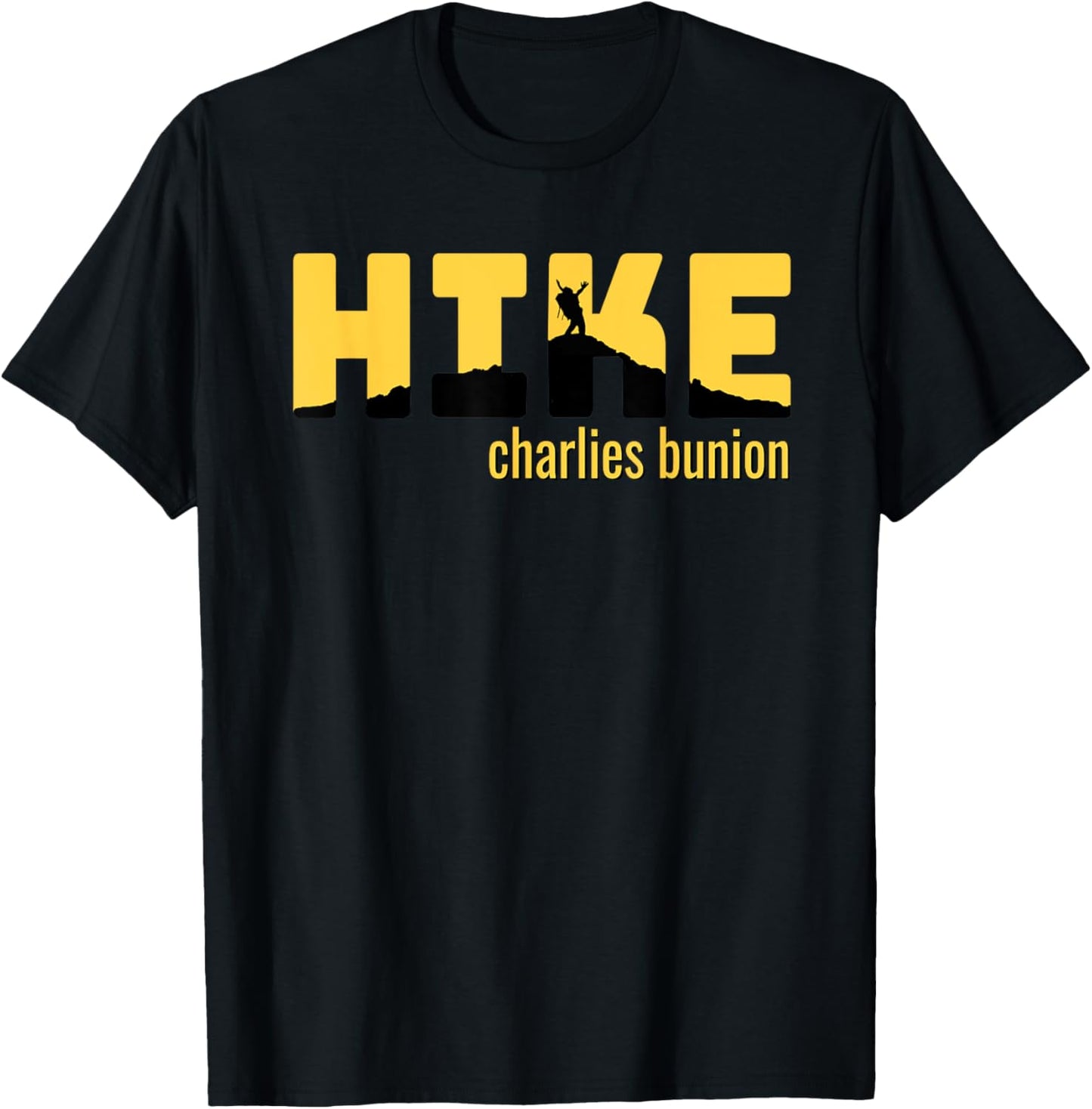 HIKE CHARLIES BUNION Classic Hiking T-Shirt - T-Shirt | Black