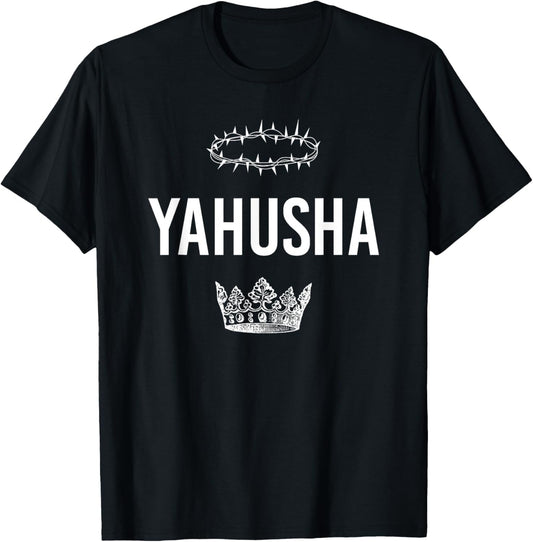 YAHUSHA Crowns T-Shirt - T-Shirt | Black