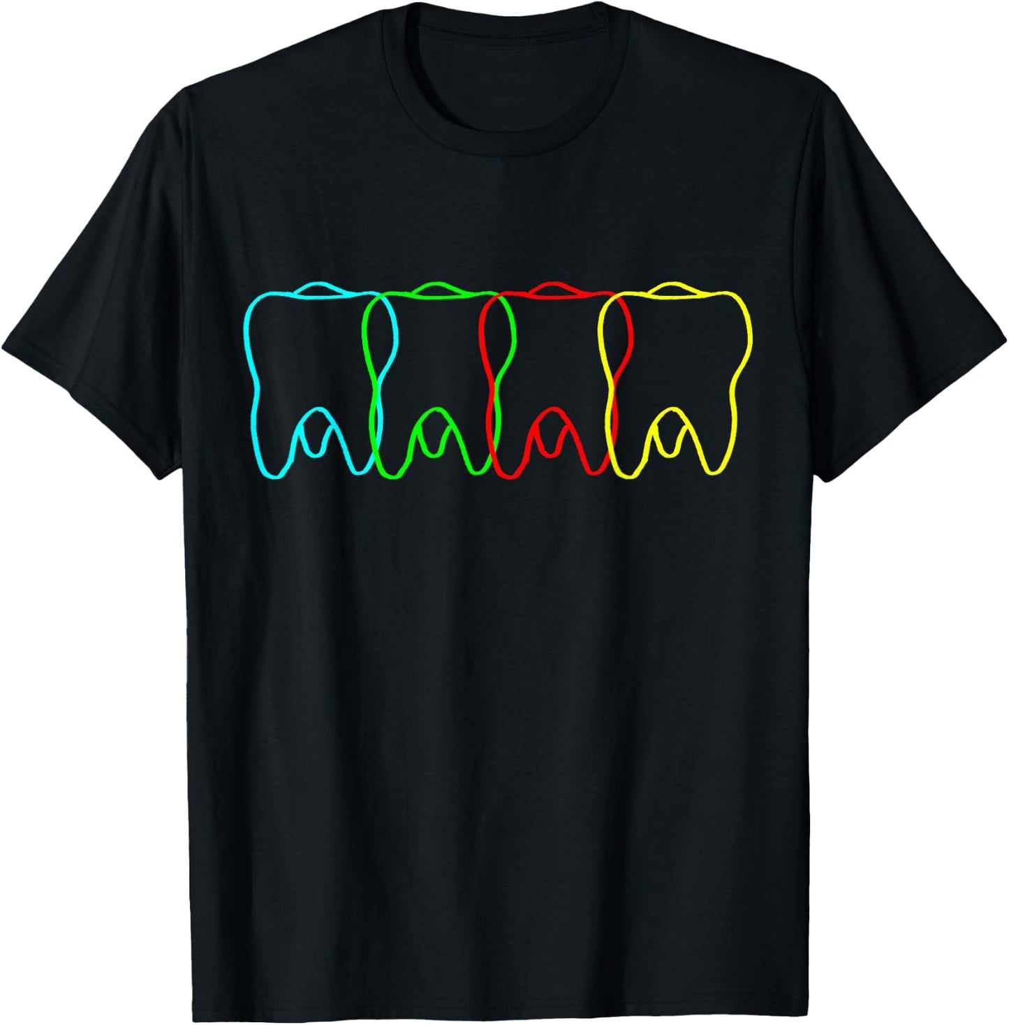 Dental Office Teeth Dental Hygienist Orthodontics Dentist T-Shirt - T-Shirt | Black
