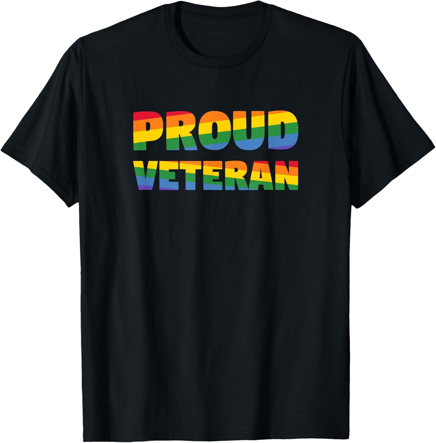 Gay Pride - Veteran Shirt - Gay Veteran Pride Shirt T-Shirt - T-Shirt | Black