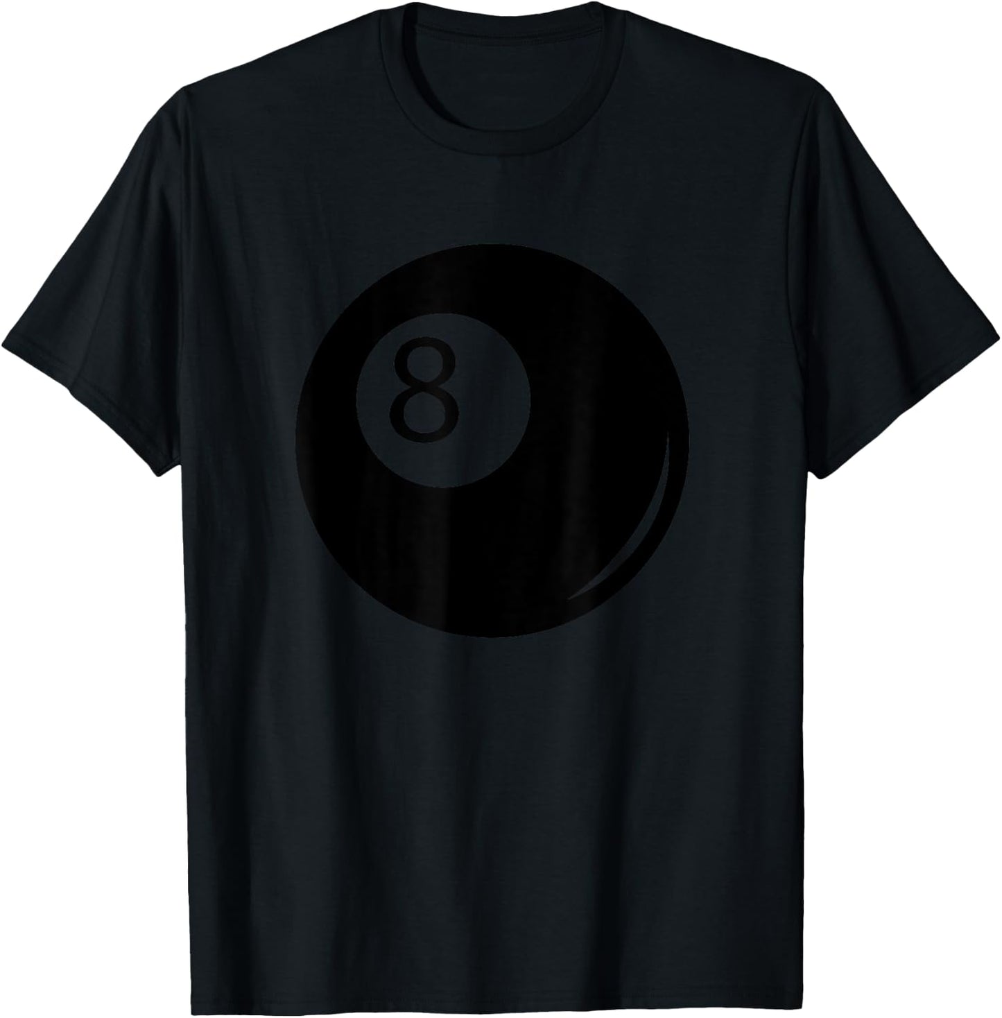 Silhouette Pocket Billiards Pool 8 Ball Cue Stick Player Fan T-Shirt - T-Shirt | Black