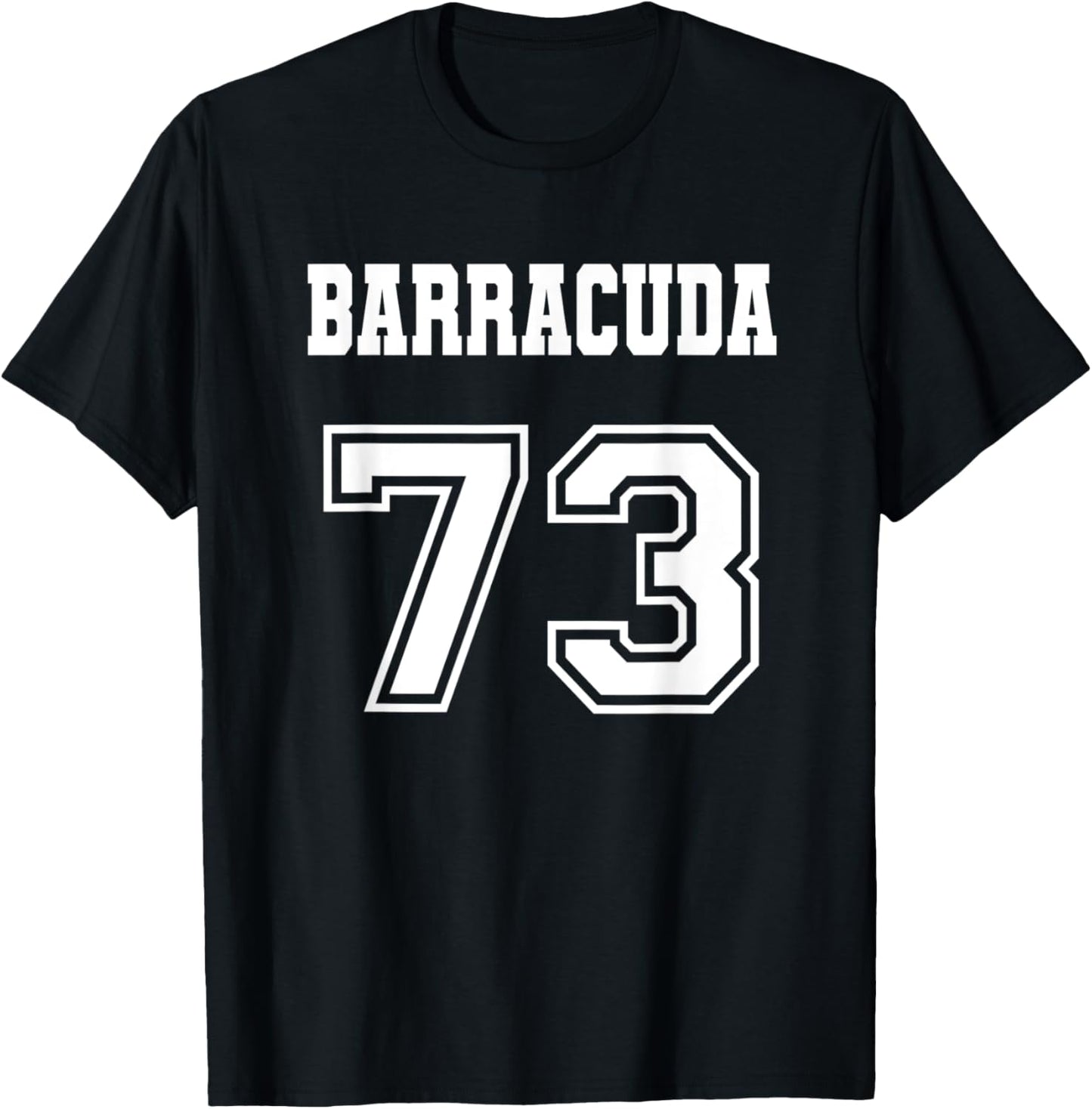 Jersey Style Barracuda 73 1973 Old School Muscle Car Fishing T-Shirt - T-Shirt | Black