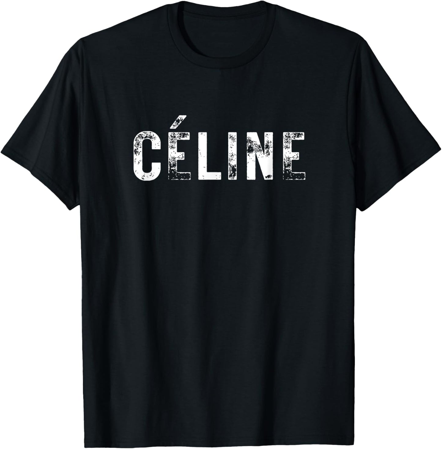 Céline Hello My Name Is Name Badge First Name T-Shirt - T-Shirt | Black