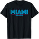 Retro Miami Beach Florida Graphic Men Women Girls Kids T-Shirt - T-Shirt | Black
