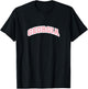 Georgia Varsity College Style Pink T-Shirt - T-Shirt | Black