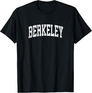 Berkeley California CA Vintage Athletic Sports Design T-Shirt - T-Shirt | Black