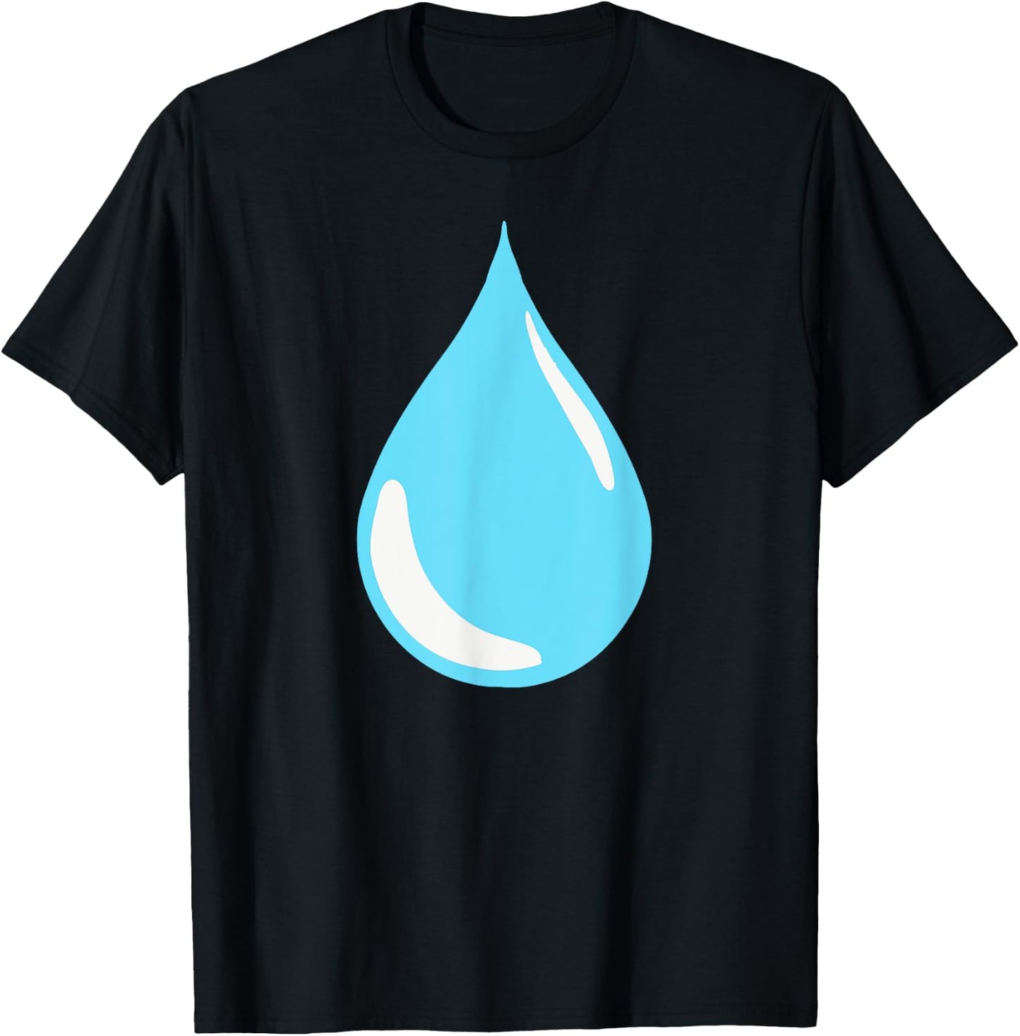 Vintage Water Is Life Minimalist Water Droplet Rain Graphic T-Shirt - T-Shirt | Black