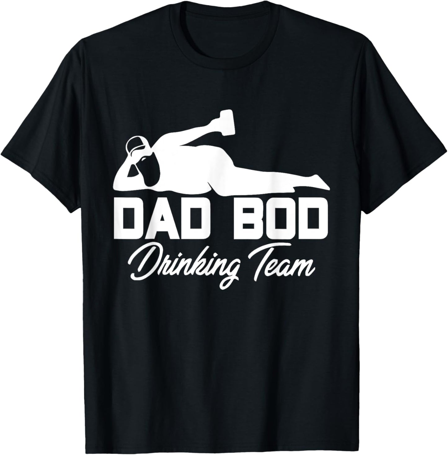 Dad Bod Drinking Team - Funny Father Beer Drinker T-Shirt - T-Shirt | Black