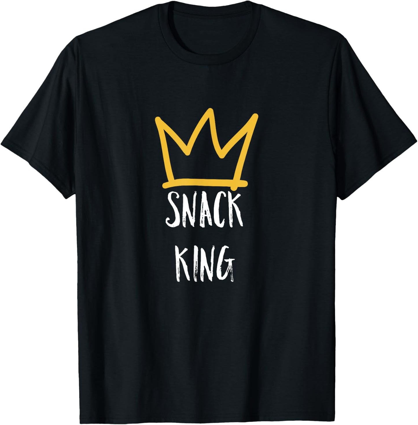 Snack King Funny Snacker Gift T-Shirt - T-Shirt | Black