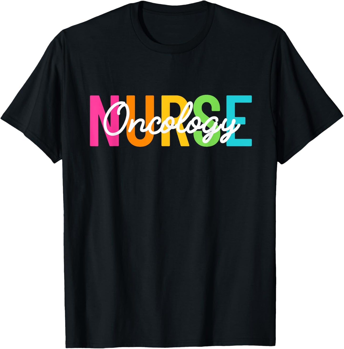 Oncology Nurse Cute Cancer Nurse RN Women Oncology Nursing T-Shirt - T-Shirt | Black