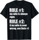 Rule #1 My Wife Is Always Right - Funny Proud Husband T-Shirt - T-Shirt | Black