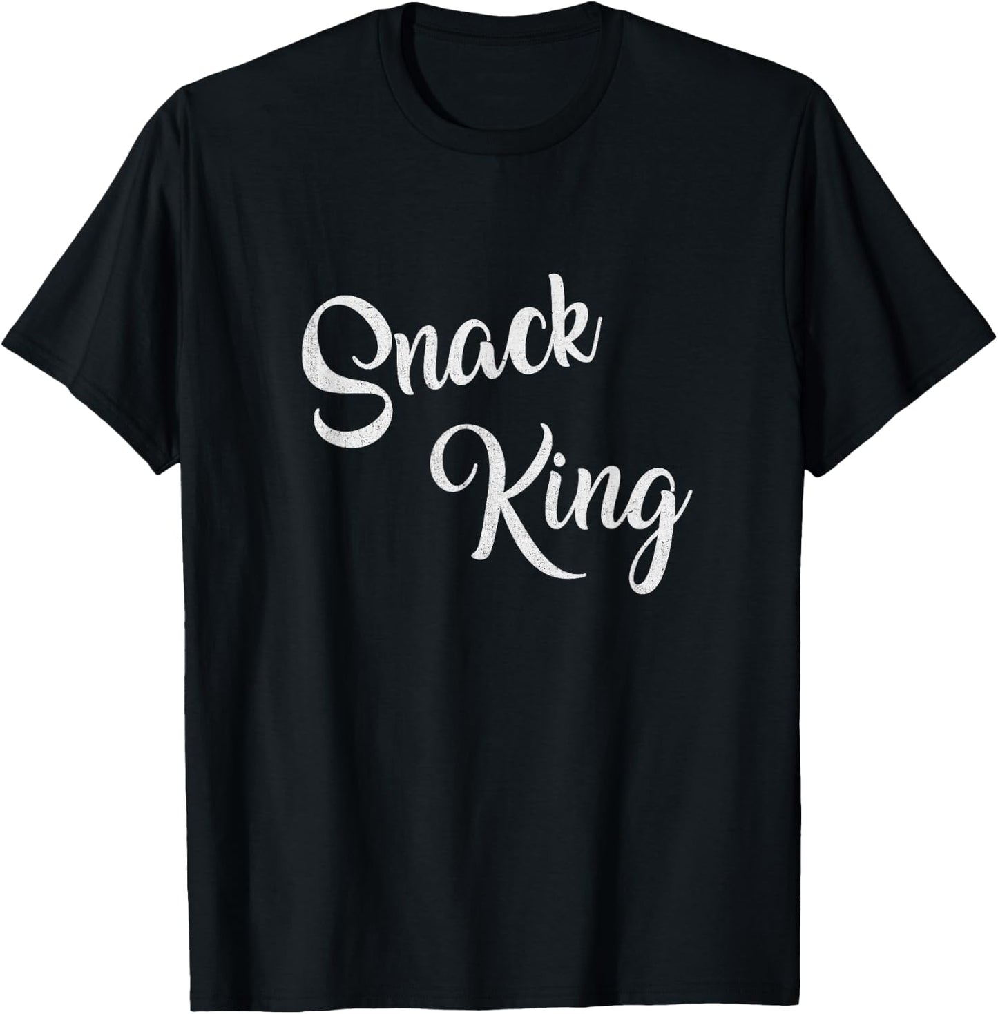Snack King Funny Cooking Snacks Lovers T-Shirt - T-Shirt | Black