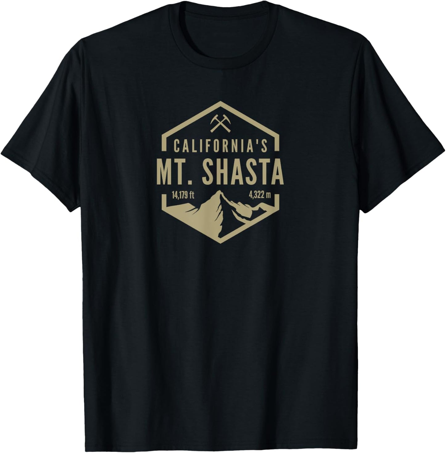 California Mt. Shasta T-Shirt - T-Shirt | Black