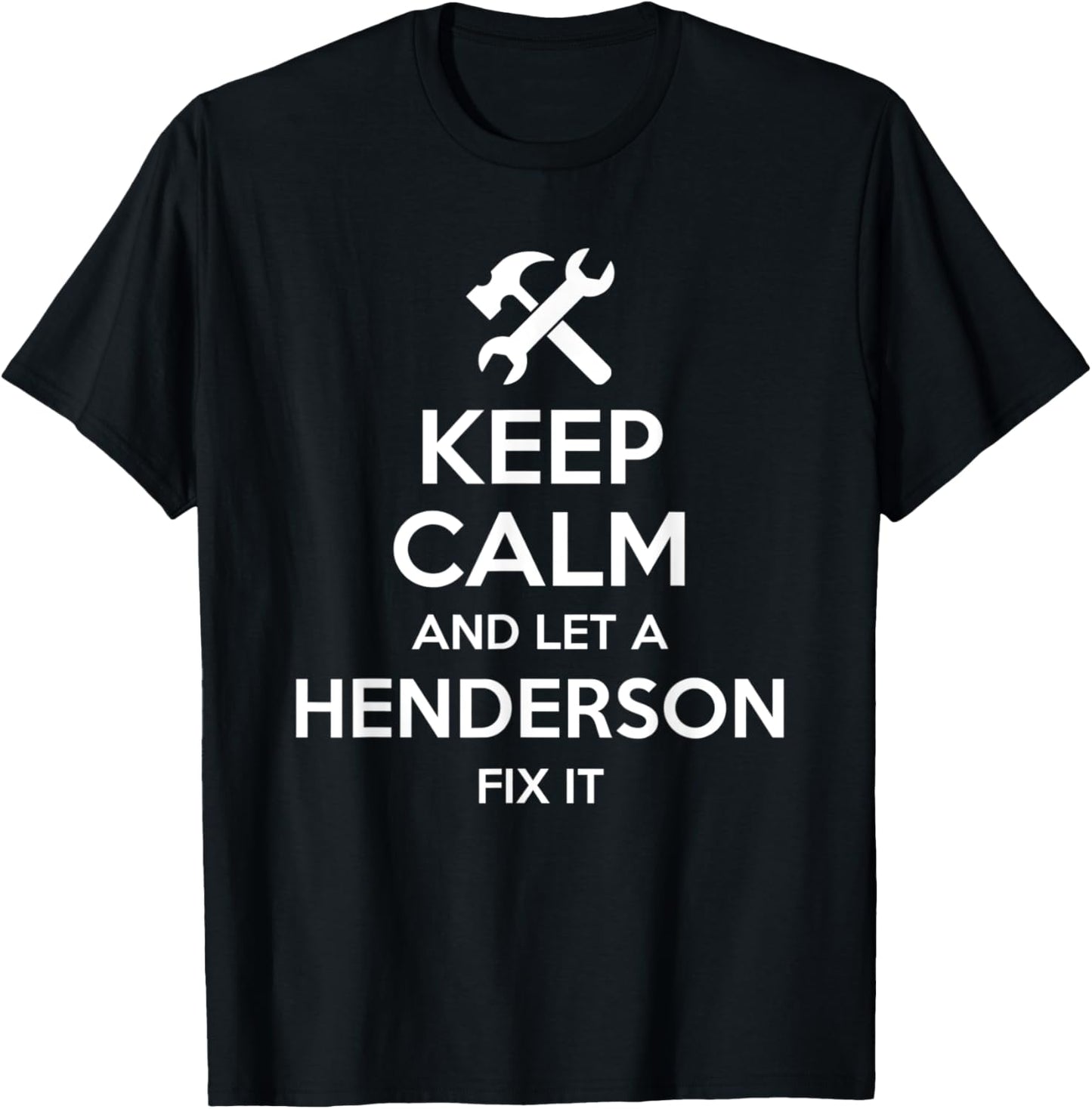 HENDERSON Funny Surname Birthday Family Tree Reunion Gift T-Shirt - T-Shirt | Black