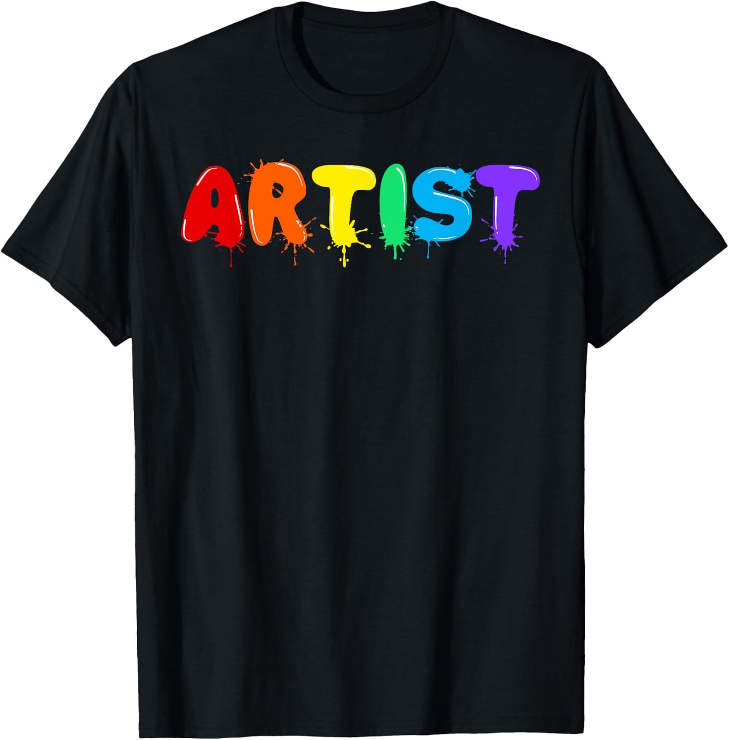 Funny Artist Art Men Women Kids Artsy Drawing Painting Lover T-Shirt - T-Shirt | Black