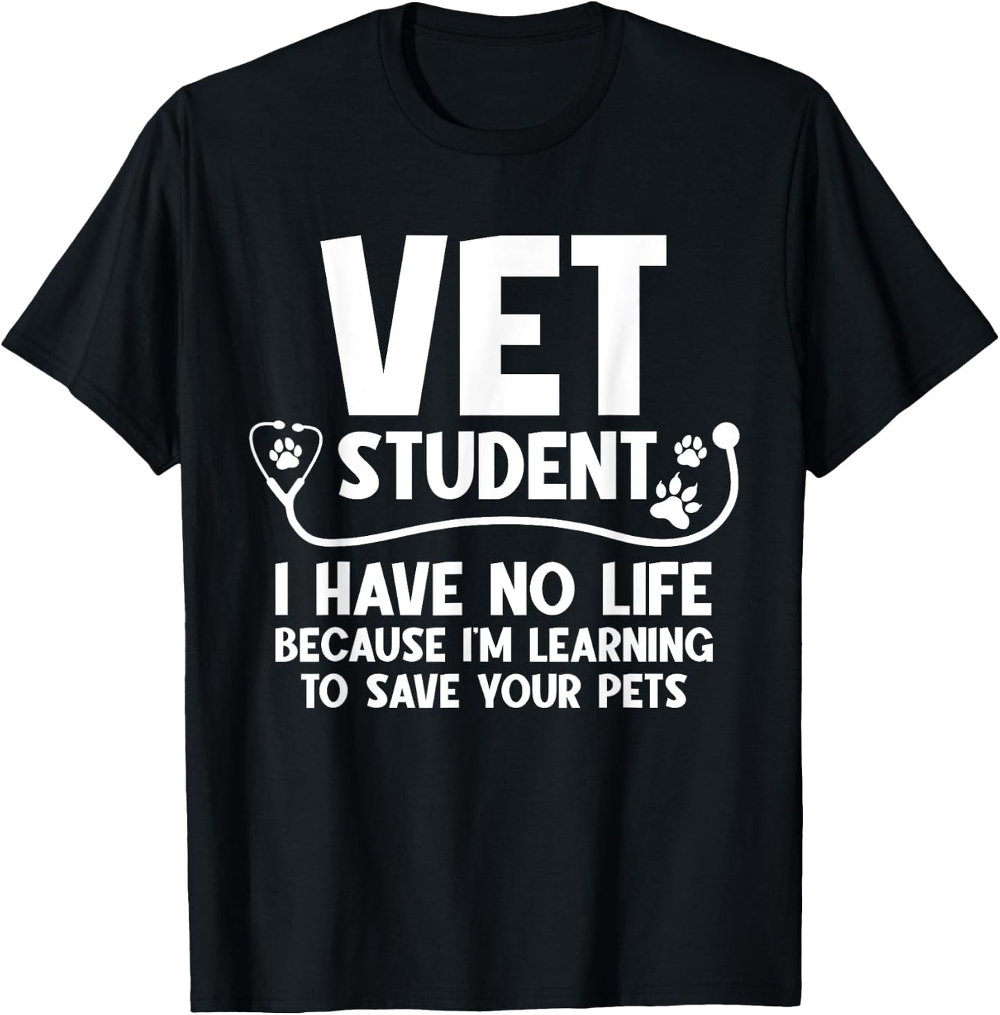 Cool Vet Tech Art Women Vet Assistant Veterinarian T-Shirt - T-Shirt | Black