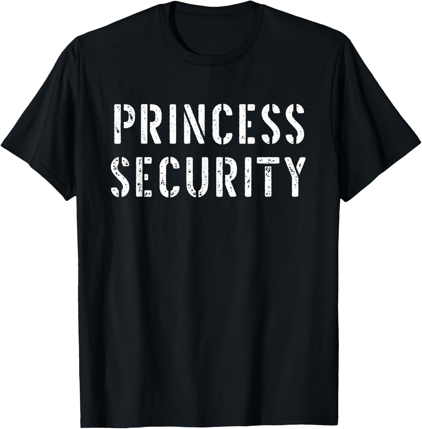Halloween Dad Mom Daughter Adult Costume Princess Security T-Shirt - T-Shirt | Black